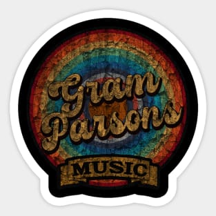 Gram Parsons //Design On tshirt for to all supporters Sticker